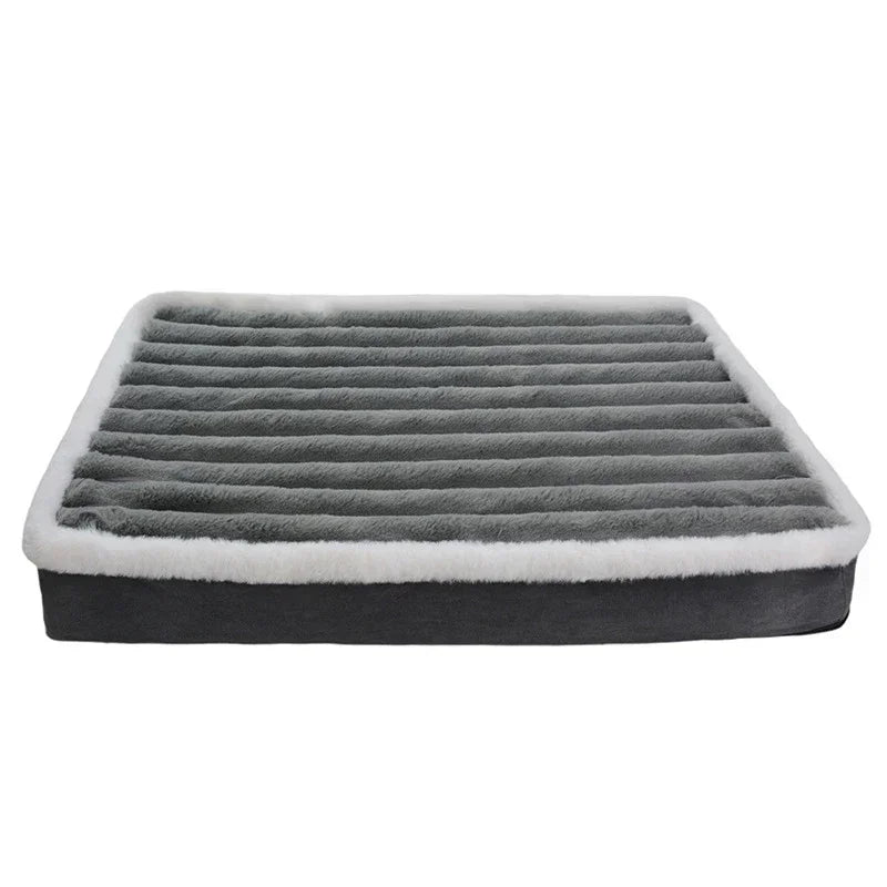 Premium Orthopedic Pet Mattress – Memory Foam Calming Bed for Dogs & Cats with Washable Removable Cover & Non-Slip Bottom