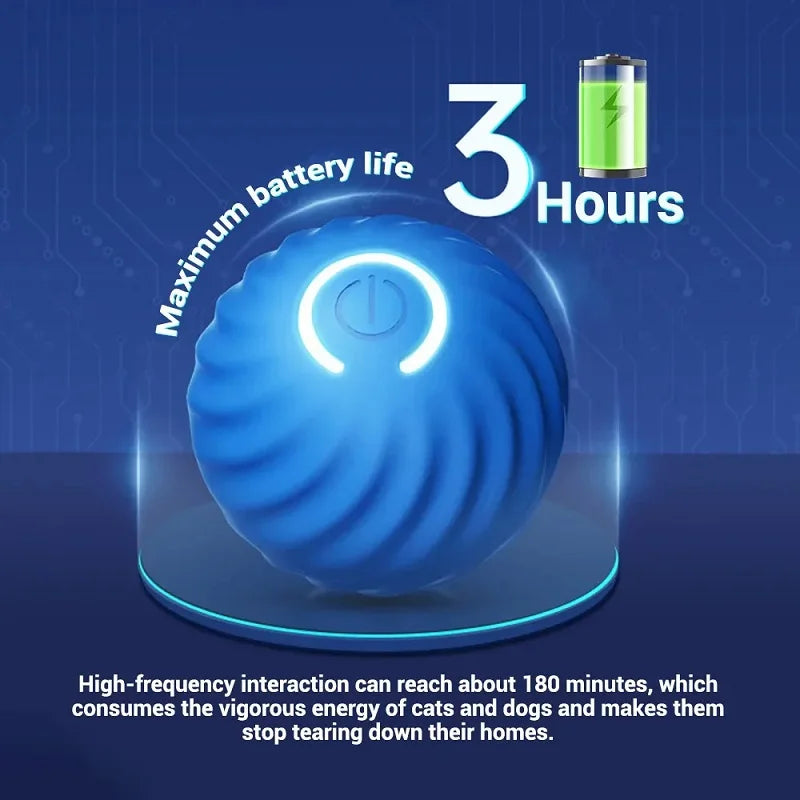 Premium Smart Motion Ball for Dogs – Interactive USB Rechargeable Rolling & Bouncing Toy