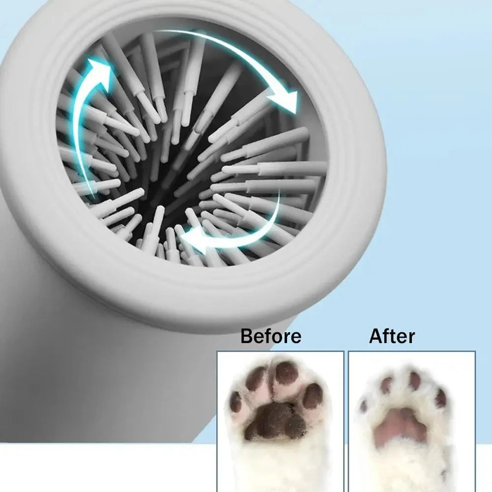 Smart Automatic Pet Paw Cleaner – Quiet Electric Foot Washing Cup with USB Rechargeable System for Dogs & Cats