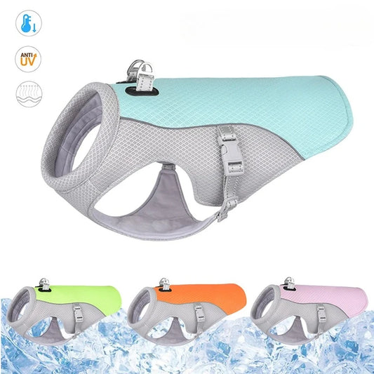 Dog Cooling Vest – Lightweight Breathable Summer Jacket with Heat & UV Protection for Small and Large Dogs