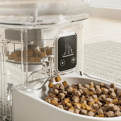 4L Intelligent WiFi Pet Feeder – Automatic Scheduled Feeding System with Smart App & Manual Control