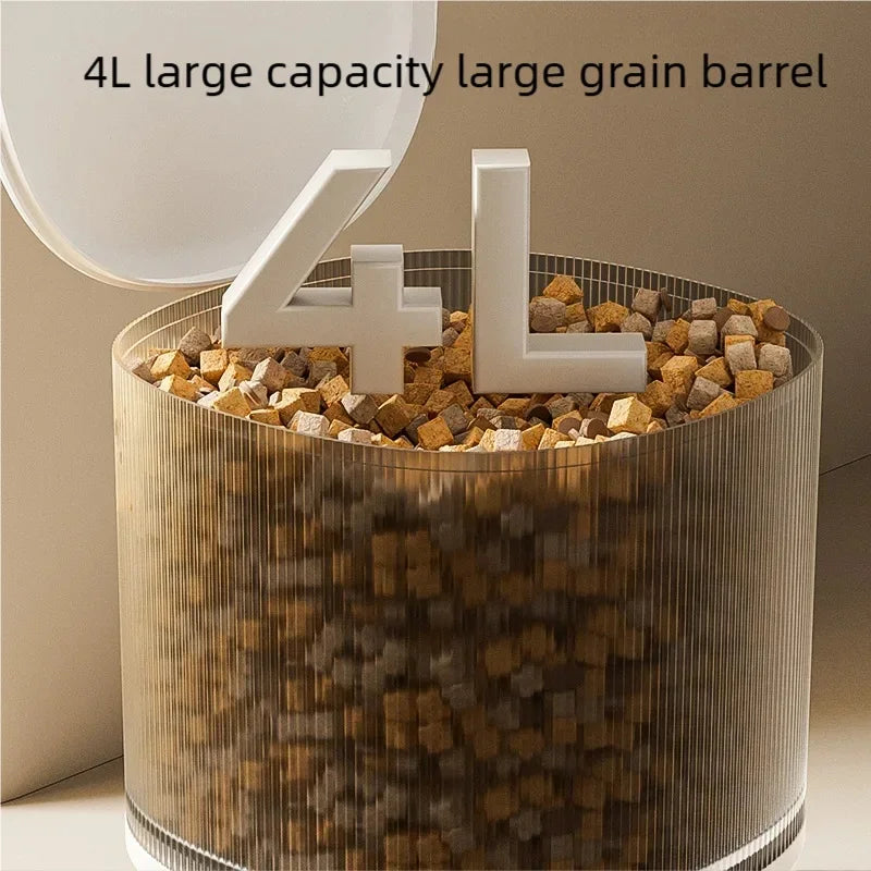 4L Intelligent WiFi Pet Feeder – Automatic Scheduled Feeding System with Smart App & Manual Control