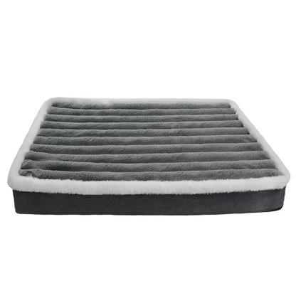 Premium Orthopedic Pet Mattress – Memory Foam Calming Bed for Dogs & Cats with Washable Removable Cover & Non-Slip Bottom