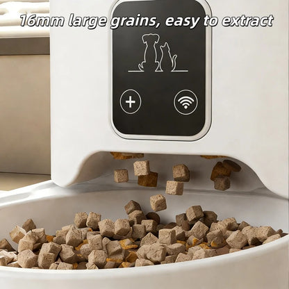 4L Intelligent WiFi Pet Feeder – Automatic Scheduled Feeding System with Smart App & Manual Control