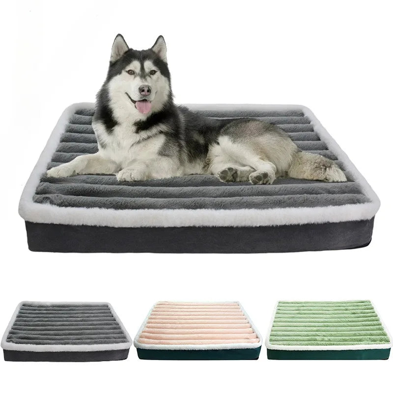 Premium Orthopedic Pet Mattress – Memory Foam Calming Bed for Dogs & Cats with Washable Removable Cover & Non-Slip Bottom