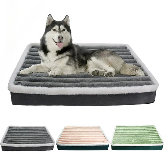 Premium Orthopedic Pet Mattress – Memory Foam Calming Bed for Dogs & Cats with Washable Removable Cover & Non-Slip Bottom