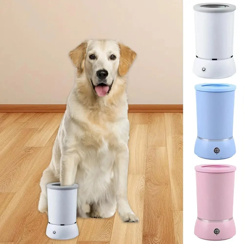 Smart Automatic Pet Paw Cleaner – Quiet Electric Foot Washing Cup with USB Rechargeable System for Dogs & Cats